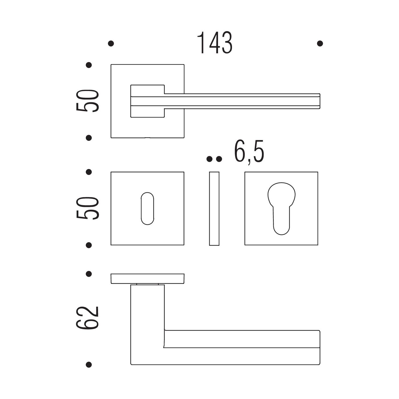 Дверная ручка COLOMBO ELECTRA MS11RSB